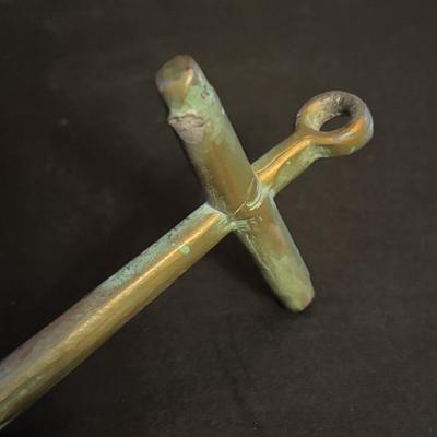 LOT 94: Mario Jason Originals Handmade & Signed Brass Sailboat Sculpture, Casa Fernandez Hand Carved & Painted Bird, Brass Whale...