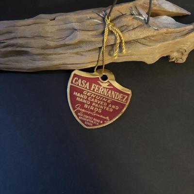 LOT 94: Mario Jason Originals Handmade & Signed Brass Sailboat Sculpture, Casa Fernandez Hand Carved & Painted Bird, Brass Whale...