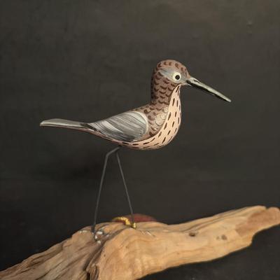 LOT 94: Mario Jason Originals Handmade & Signed Brass Sailboat Sculpture, Casa Fernandez Hand Carved & Painted Bird, Brass Whale...