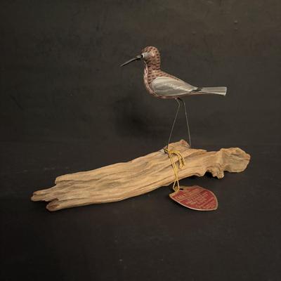 LOT 94: Mario Jason Originals Handmade & Signed Brass Sailboat Sculpture, Casa Fernandez Hand Carved & Painted Bird, Brass Whale...