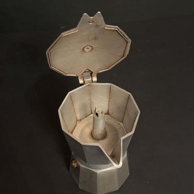 LOT 96: Vintage Primula Express Stovetop Espresso Coffee Maker & Demitasse/Espresso Cups