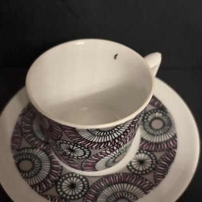 LOT 96: Vintage Primula Express Stovetop Espresso Coffee Maker & Demitasse/Espresso Cups