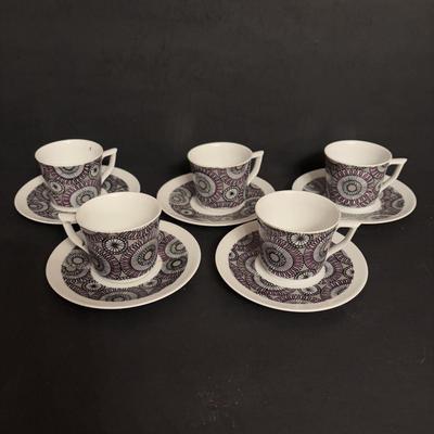 LOT 96: Vintage Primula Express Stovetop Espresso Coffee Maker & Demitasse/Espresso Cups