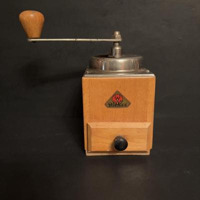 LOT 97: Hogans Keramik, Sweden Stoneware Expresso Mugs & Vintage PeDe Dienes German Coffee Grinder