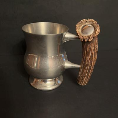 LOT 99: Royal Daulton Miniature Tobey Pitchers, Embossed Lightweight Brass Pitcher, England & Pewter Mugs