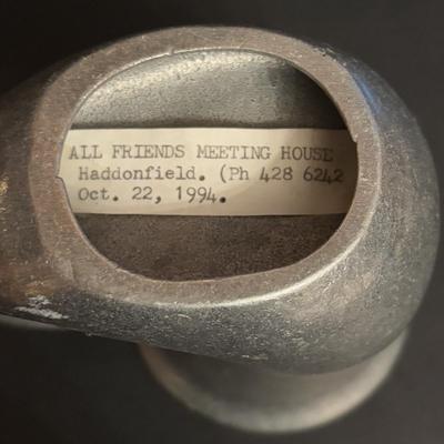 LOT 99: Royal Daulton Miniature Tobey Pitchers, Embossed Lightweight Brass Pitcher, England & Pewter Mugs