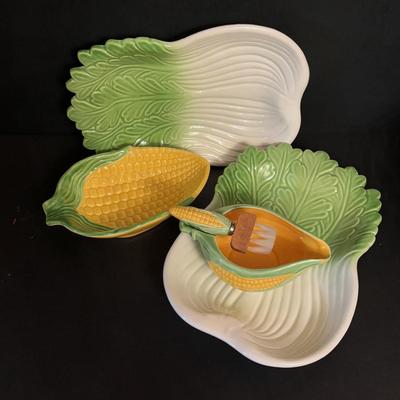 LOT 101: Vintage Dreizack Solingen Bar Tool Kit in Wooden Box, Trident Lobster Set, Godinger Serving Tongs, Hand Painted Crystal Bowl...