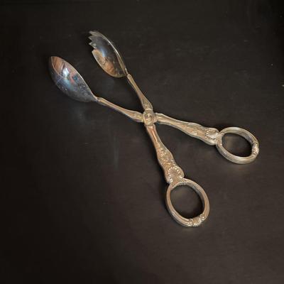 LOT 101: Vintage Dreizack Solingen Bar Tool Kit in Wooden Box, Trident Lobster Set, Godinger Serving Tongs, Hand Painted Crystal Bowl...