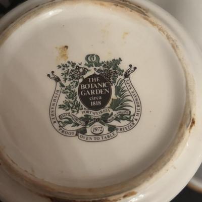 LOT 165: Portmeirion Botanic Garden Canister/Jars (4pcs) Set & Bowls (6pcs)