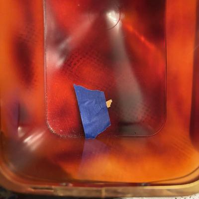 LOT 166: Stunning Tortoise Shell Lucite Box Purse w/Key- Made in France