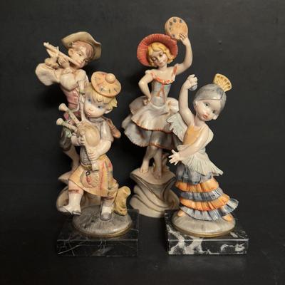 LOT 168: Charming Collection of Dancing & Musical Figurines by Depose of Italy