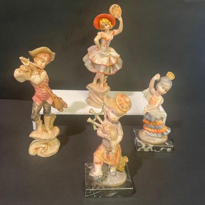 LOT 168: Charming Collection of Dancing & Musical Figurines by Depose of Italy