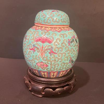 LOT 169: Asian Themed Collection: Ginger Jars, Laughing Buddha Figurine, Miniature Mah Jong Set, Miniature 4 Panel Screen & More