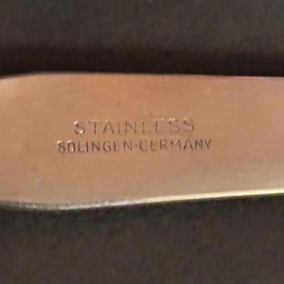 LOT 171: Stainless Flatware by Solingen Germany, 5 pc Place Setting, Service for 12