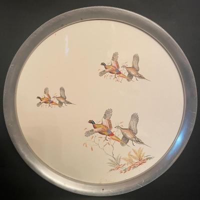 LOT 174: MCM Style Stainless Steel Fondue Set with 60 Inch Round Tablecloth and Matching Napkins (16 Inch Square) and More ...