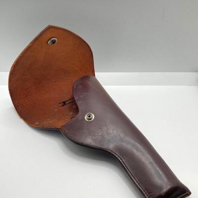 LOT 175: Pair of Leather Firearm Holders / Holsters - US and Red Head Brands