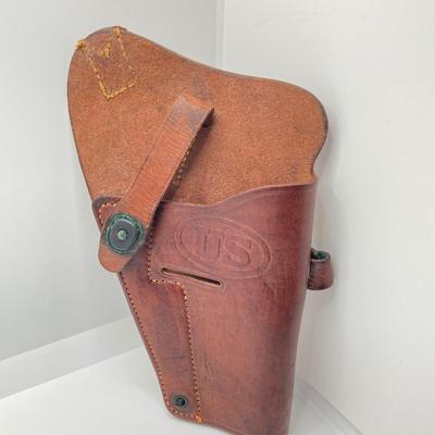 LOT 176: Pair of Leather Firearm Holder / Holster - US Brand and More