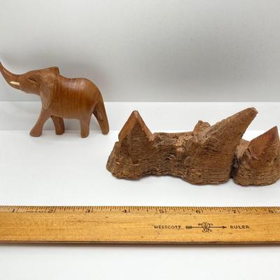LOT 179: Hand Crafted Collection - The Metropolitan Museum of Art Prehistoric Bison Art, Fish Fossil, Percussion Frog, Carved Wood Decor...