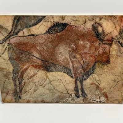 LOT 179: Hand Crafted Collection - The Metropolitan Museum of Art Prehistoric Bison Art, Fish Fossil, Percussion Frog, Carved Wood Decor...