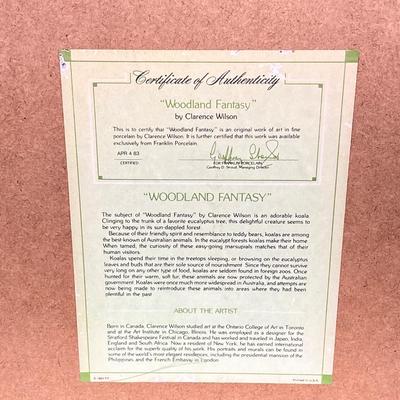 LOT 181: “Woodland Fantasy” Original Fine Porcelain Work of Art by Clarence Wilson with Certificate of Authenticity