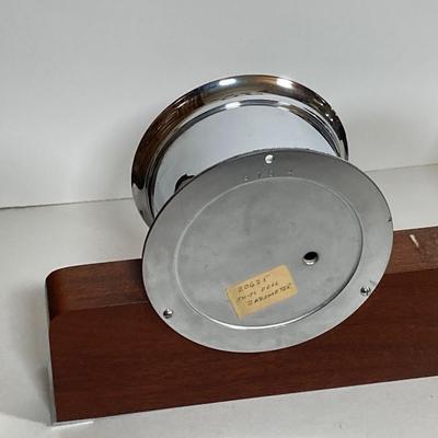 LOT 182: Seth Thomas Helmsman Chrome Ship’s Bell and Barometer Model # E537-007