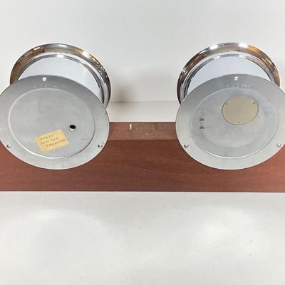 LOT 182: Seth Thomas Helmsman Chrome Ship’s Bell and Barometer Model # E537-007