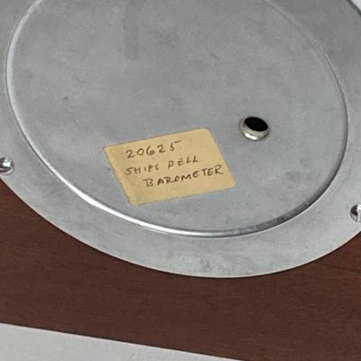 LOT 182: Seth Thomas Helmsman Chrome Ship’s Bell and Barometer Model # E537-007