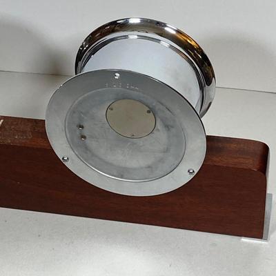 LOT 182: Seth Thomas Helmsman Chrome Ship’s Bell and Barometer Model # E537-007