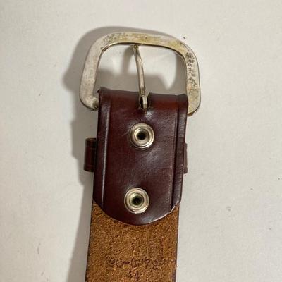 LOT 183: Pete Kershaw Belt Buckle with Leather Belt, Cabela’s Leather Belt with Collection of Whistles, Compass, Pocket Knives and More