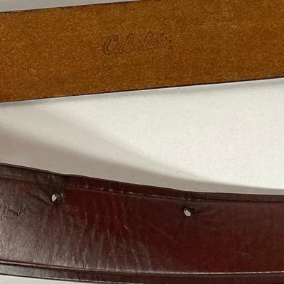 LOT 183: Pete Kershaw Belt Buckle with Leather Belt, Cabela’s Leather Belt with Collection of Whistles, Compass, Pocket Knives and More