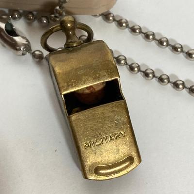 LOT 183: Pete Kershaw Belt Buckle with Leather Belt, Cabela’s Leather Belt with Collection of Whistles, Compass, Pocket Knives and More