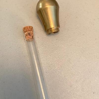 LOT 185: Vintage Knob Style w/Hidden Glass Flask/Vial Walking Stick/Cane & Unique Bamboo Style w/ Antler Handle Cane/Walking Stick