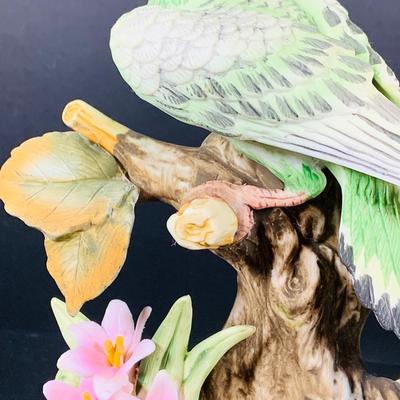 LOT:190: Collection of (3) Andrea by Sadak Birds Figurines - Cardinal, Parakeet and Blue Bird