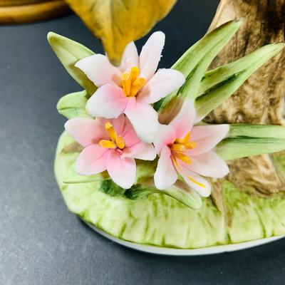 LOT:190: Collection of (3) Andrea by Sadak Birds Figurines - Cardinal, Parakeet and Blue Bird