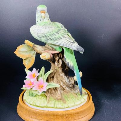 LOT:190: Collection of (3) Andrea by Sadak Birds Figurines - Cardinal, Parakeet and Blue Bird