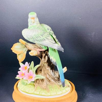 LOT:190: Collection of (3) Andrea by Sadak Birds Figurines - Cardinal, Parakeet and Blue Bird