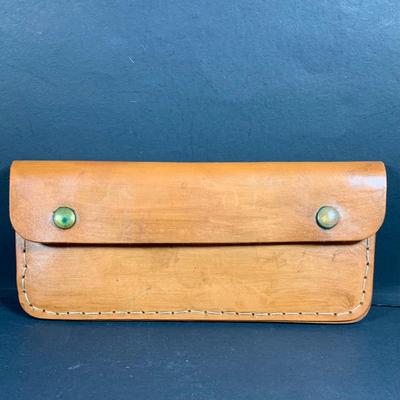 LOT:193: Collection of Hand Crafted Leather Pouches, Purses , Cases and More