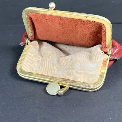 LOT:193: Collection of Hand Crafted Leather Pouches, Purses , Cases and More