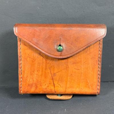 LOT:193: Collection of Hand Crafted Leather Pouches, Purses , Cases and More