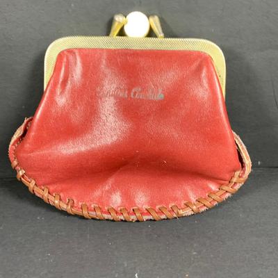 LOT:193: Collection of Hand Crafted Leather Pouches, Purses , Cases and More