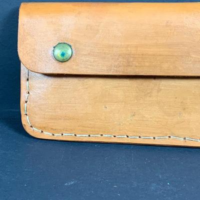 LOT:193: Collection of Hand Crafted Leather Pouches, Purses , Cases and More