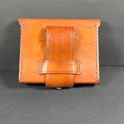 LOT:193: Collection of Hand Crafted Leather Pouches, Purses , Cases and More
