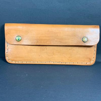 LOT:193: Collection of Hand Crafted Leather Pouches, Purses , Cases and More