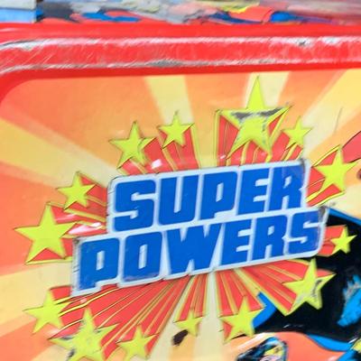 LOT:195: Aladdin "Super Powers" Metal Lunch Box with Superman, Batman and Wonder Woman - 1983