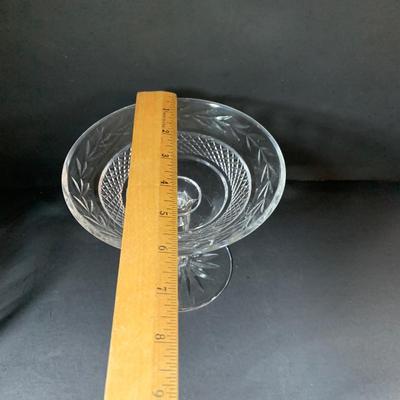 LOT:196: Waterford Crystal Bowl and Compote Candy Dish