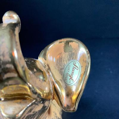 LOT:197: Stangl Humpty Dumpty Children's Plate, Stangle Gold-tone Elephant and Bud-vase, Silverplated Picture Frames and More