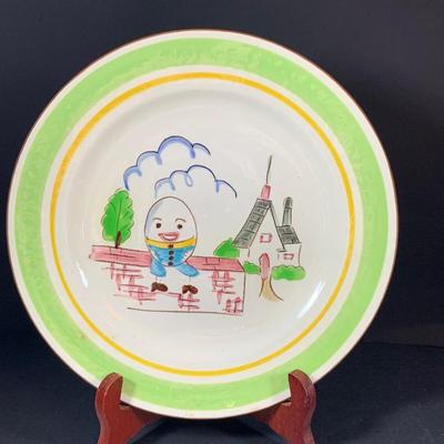 LOT:197: Stangl Humpty Dumpty Children's Plate, Stangle Gold-tone Elephant and Bud-vase, Silverplated Picture Frames and More