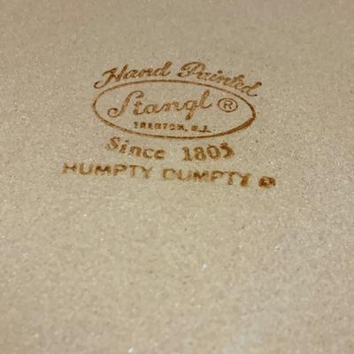 LOT:197: Stangl Humpty Dumpty Children's Plate, Stangle Gold-tone Elephant and Bud-vase, Silverplated Picture Frames and More