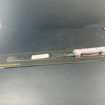 LOT:202: Assortment of Knives, Cleaver, and Carving Tools Featuring Connoisseur Slicer Knives, Remington Cleaver and More