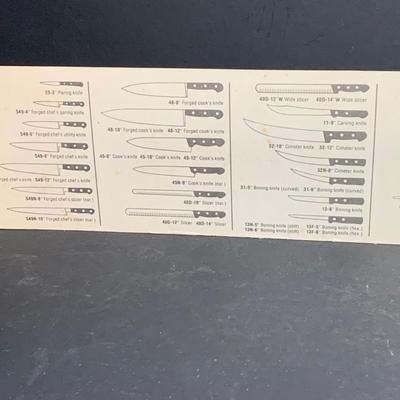 LOT:202: Assortment of Knives, Cleaver, and Carving Tools Featuring Connoisseur Slicer Knives, Remington Cleaver and More